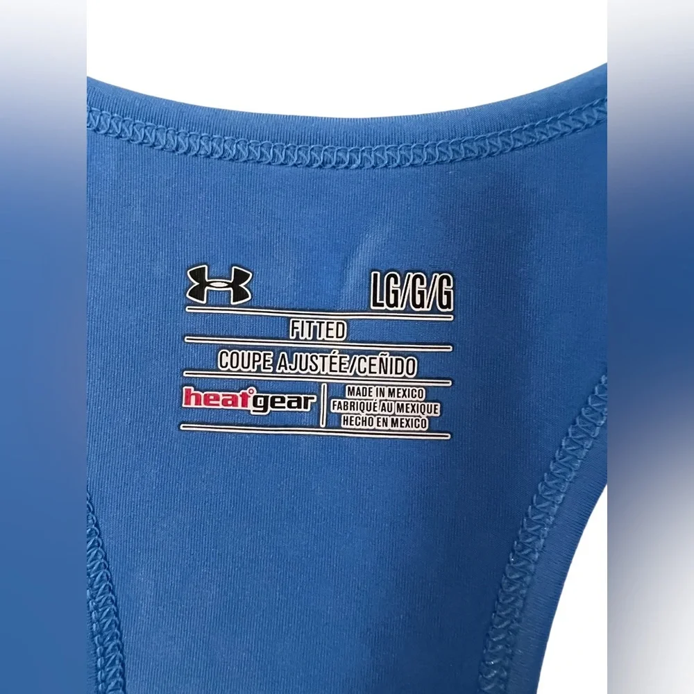 Under Armor Blue Razorback Workout Top - Size Large - Picture 6 of 6